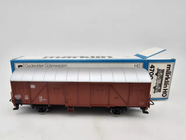 Märklin H0 4700 Gedeckter Güterwagen der DB neuwertig in OVP