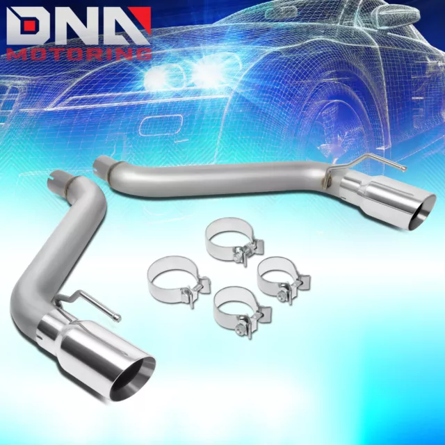 For 2016-2020 Chevy Camaro 2.0L 3.6L 4"Od Muffler Tip Axle Cat Back Exhaust Kit