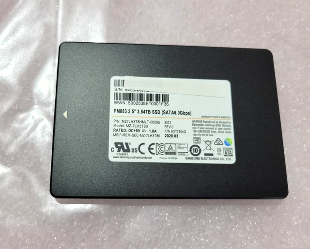SAMSUNG PM883 MZ-7LH3T80 SATA 6Gbps SSD