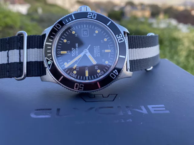 Classic GLYCINE COMBAT SUB GL0083 Solid 42mm Diver In Great Condition !!!!!!!!!!