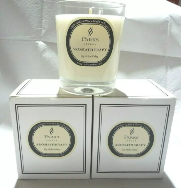 3 X Parks London Lily Of The Valley Candle One Wick Aromatherapy Scented Candle