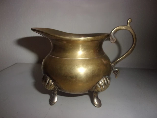 Ancien Pot A Lait Metal Argenté