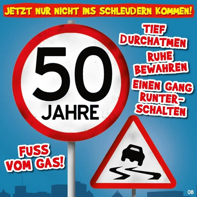 GLÜCKWUNSCHKARTE ZUM 50. Geburtstag mit Musik Depesche 008 EUR 7,95