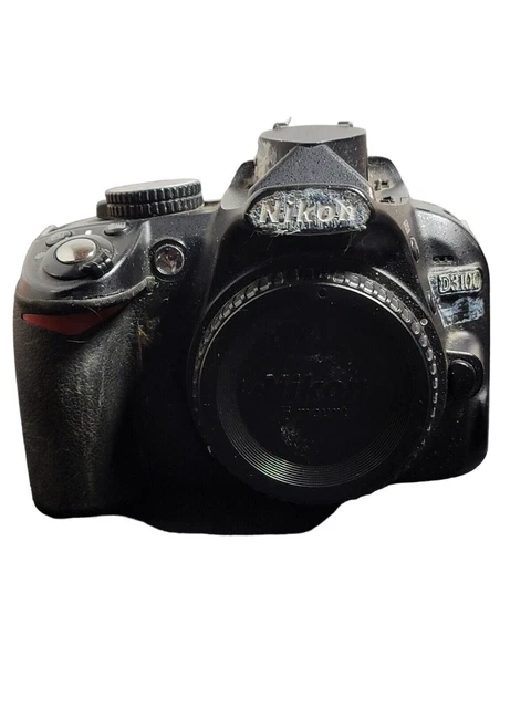 Nikon D D3100 14.2MP Digital SLR Camera - Black (Body Only) For parts or repair