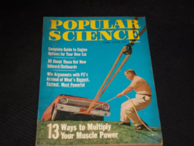 1962 June Popular Science Magazine Very Nice Front Cover - L 14432