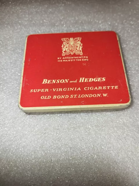 Vintage Benson And Hedges Super  Virginia  Cigarette TIN