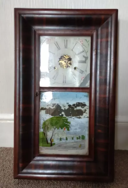antique American Jerome & co wall clock