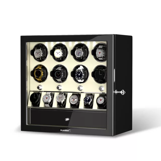 Patentiertes Design LED 8+6 Uhrenbeweger für Automatikuhren Uhrenaufbewahrung DE