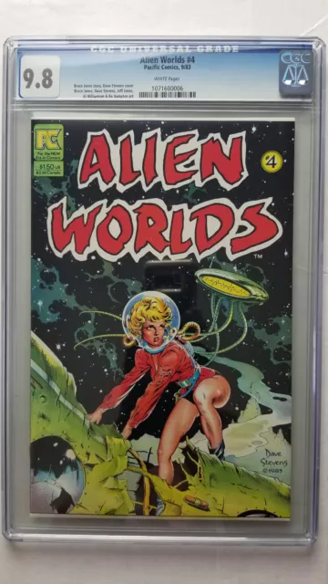 Alien Worlds #4 CGC 9.8 NM/M     WHITE     Dave Stevens Cover