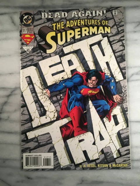 Adventures of Superman #517 (1994-DC) **High+ grade** Dead Again!