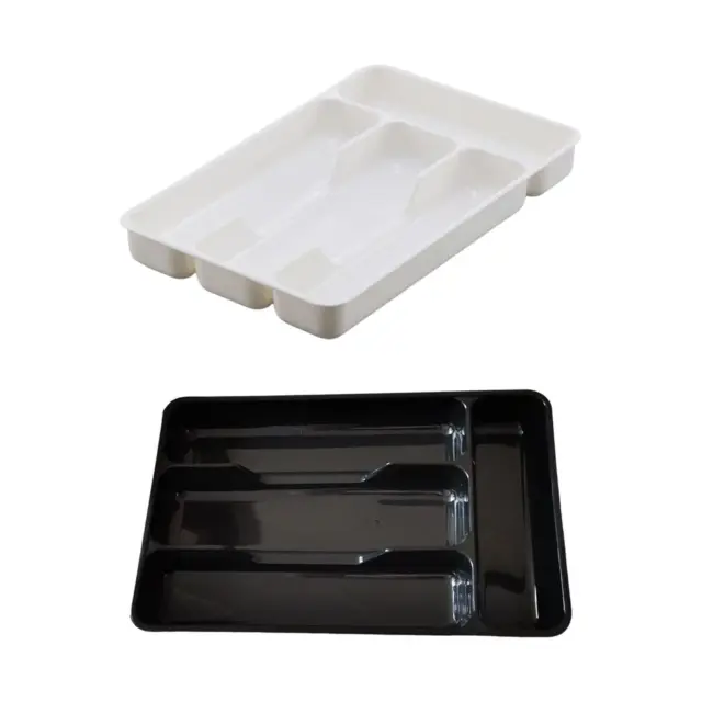 Cutlery Tray Supplies with 4 Compartments Storage Multipurpose Tools Cutlery