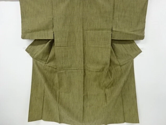 6828344: Japanese Kimono / Vintage Hitoe Kimono / Fushi Tsumugi