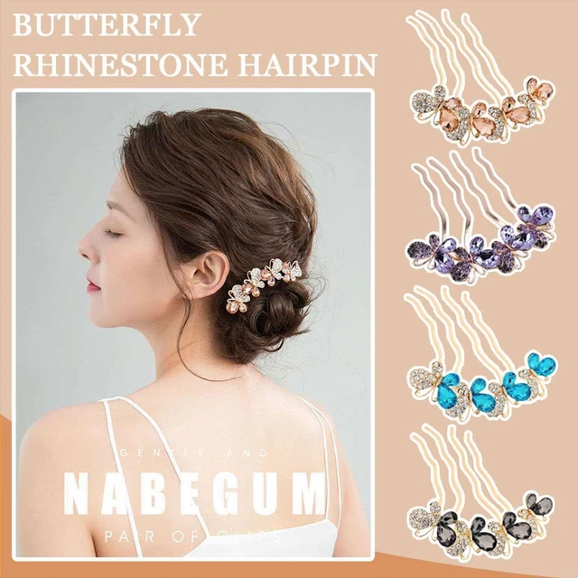 Wedding Bridal Hair Comb Diamante Crystal Rhinestone P7K0 Pins Pe S7B3