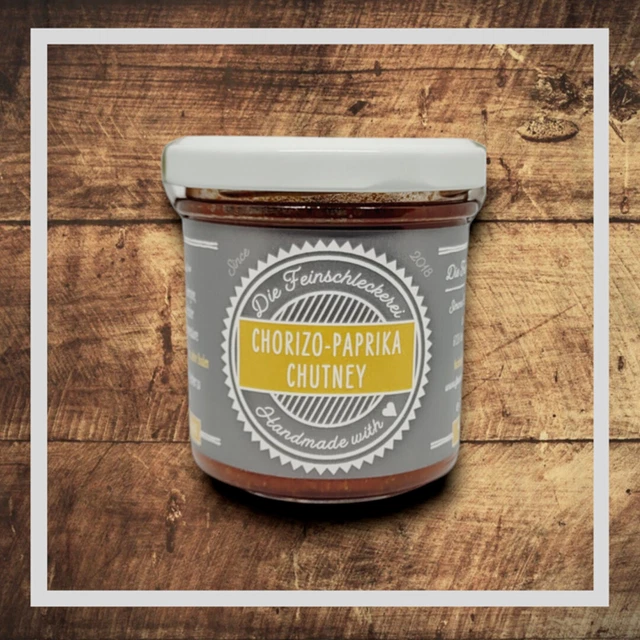 Chorizo - peperoni chutney, abbinati a chrizo infuocato, peperoncino e peperoni