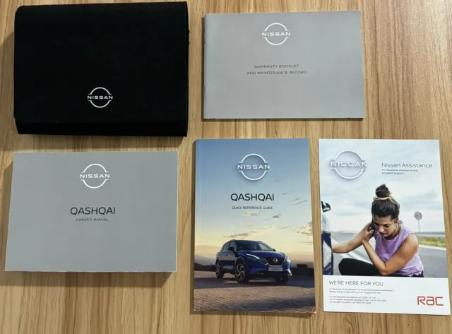 Genuine Nissan Qashqai  Owners Manual Service Book Handbook  Wallet 2017-2024