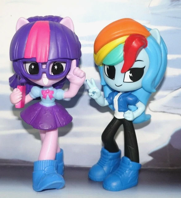 MY LITTLE PONY Equestria Girls Twilight Sparkle Rainbow Dash 3.5" Mini