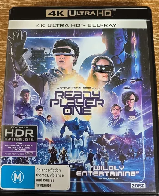 Ready Player One (4K UHD & Blu-ray, 2018) VGC 2 Discs Steven Spielberg