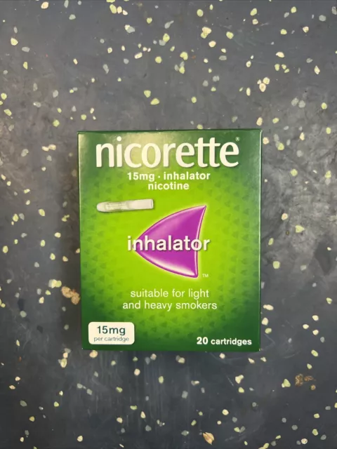 Nicorette Inhalator Nicotine 15mg 20 Cartridges - EXP: 08/2026