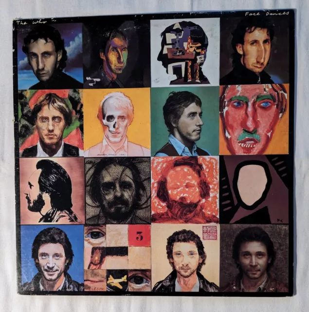 THE WHO Face Dances 1981 Vinyl LP w/Poster Original Warner Bros. HS 3516