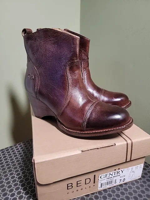 NWB BED STU - Cobbler Series - GENTRY brown boots Size 7