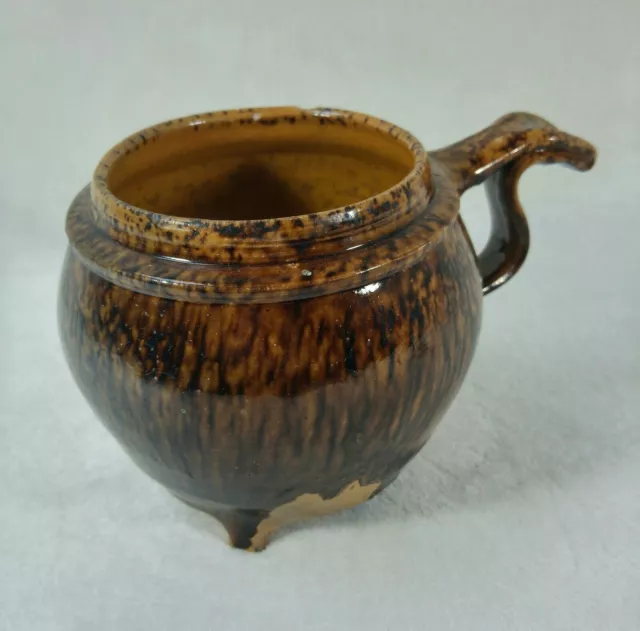 Rare ancien coquemar d’Épernay Poterie vernissée du XIXème CHAMPAGNE-ARDENNES