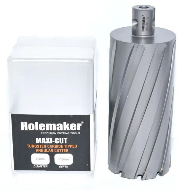 Holemaker Maxi-Cut 56x100mm Tungsten Annular Cutter 56mm - Magnetic Drill *NEW*