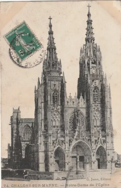 CPA 51 CHALONS Sur MARNE Notre Dame de l'Epine