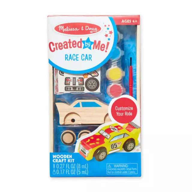 Melissa & Doug - Created By Me! Race Car Wooden Craft Kit - Mdmnd8829 from Ta...