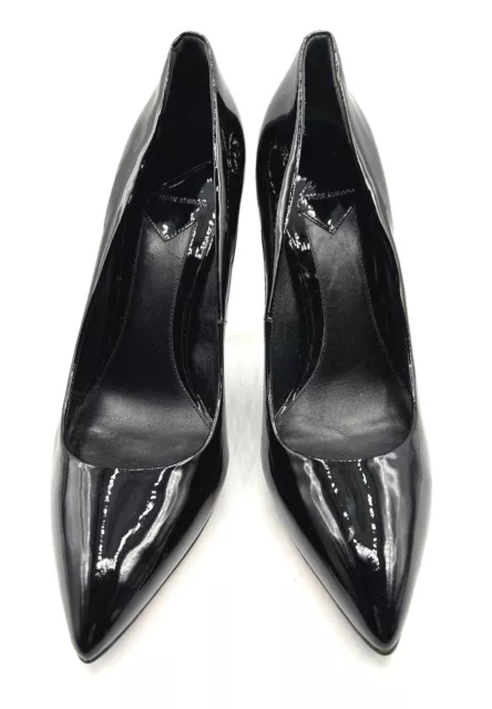 Brian Atwood Black Patent Leather High Heel Pumps Shoes 9 M Stiletto Pointy toe 2