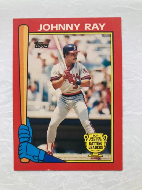 1989 Topps Active Career Batting Leaders #18 Johnny Ray Angels