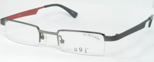 OGI Mod. 2204 754 Gunmetal/Grigio-Argento Occhiali da Sole 44-21-140mm Corea