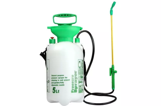 5L Garden Pressure Sprayer – Portable Hand Pump Chemical Weed Spray Bottle