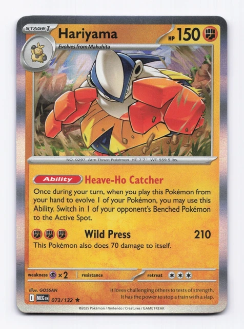 Carte Pokémon Hariyama 073/132 Holographique Méga-Évolution (JCC