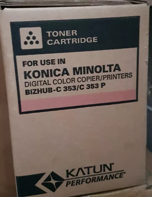 Katun Toner Cartridge for Konica Minolta BIZHUB-C 353/C 353 P Magenta