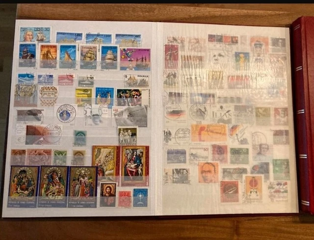 Briefmarken Deutschland und  die ganze Welt (in 2 Alben) Bunte Sammlung
