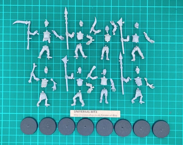 Zombie Zombies x 8 B Flesh-eater Courts Warhammer AOS Vampire RARE OOP D1 F
