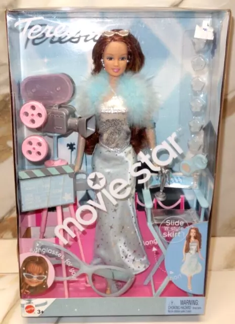 Mattel 2003 Barbie Movie Star Teresa Slide ‘n Skirt Doll Nib 79 90