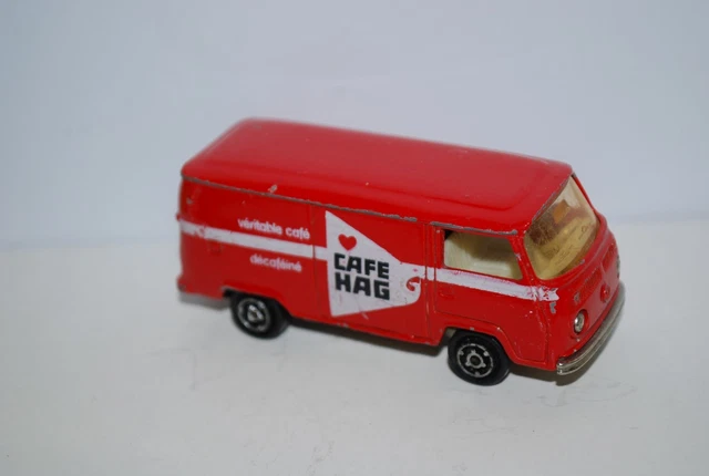 Miniature Majorette N°244 – VW Combi T2 Café Hag, échelle 1/60, Made In France (occasion)