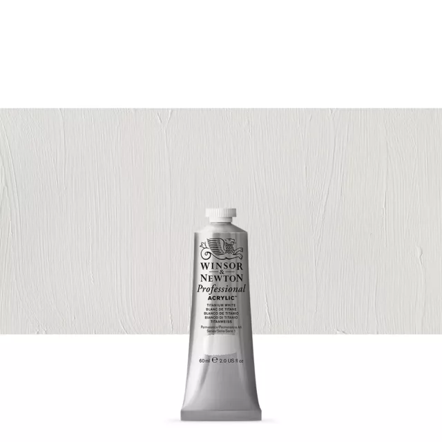 Winsor & Newton Professionnel Peinture Acrylique 60ml Blanc Titane