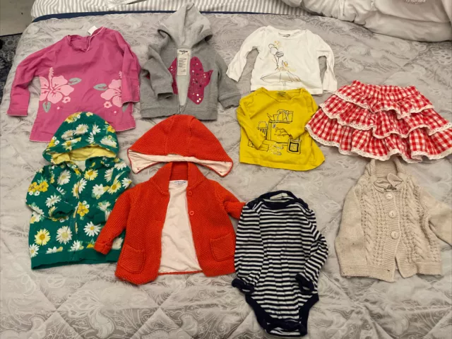 Baby Girl Clothing Bundle Sizes Between 6 & 12 Months. Osh Kosh, Monsoon Etc.