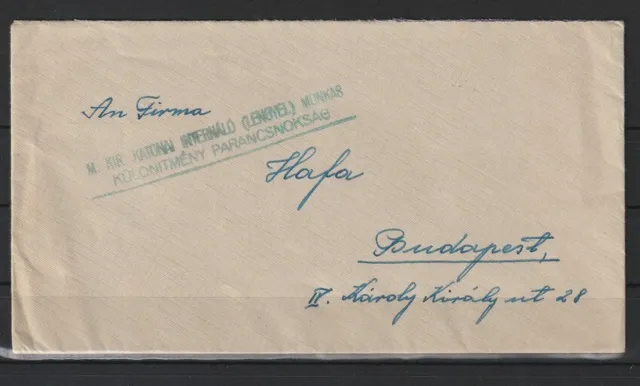 Slowakei alter Brief nach Budapest, Zensur 1942 #1096989