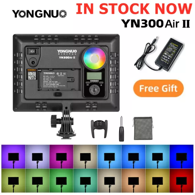 YONGNUO YN300AIR II RGB LED Camera Video Light 3200K-5600K Bi-color Video Light