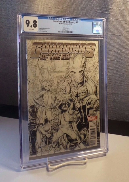 Guardians of the Galaxy #1 CGC 9.8 NM/MT WHITE Pages - Arthur Adams Sketch Cover