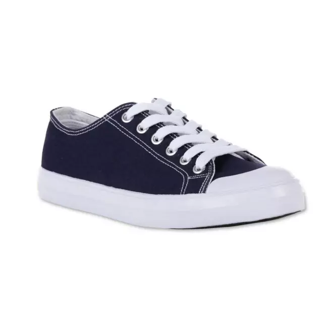 Joe Boxer Women's Roxie Navy or Black or White Canvas Lace-Up Shoes Sneakers