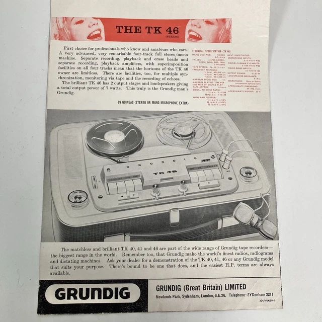 GRUNDIG TK-145 TONBANDGERÄT 3 RIEMEN SET PROFI QUALITÄT MADE GERMANY FRESH TK145