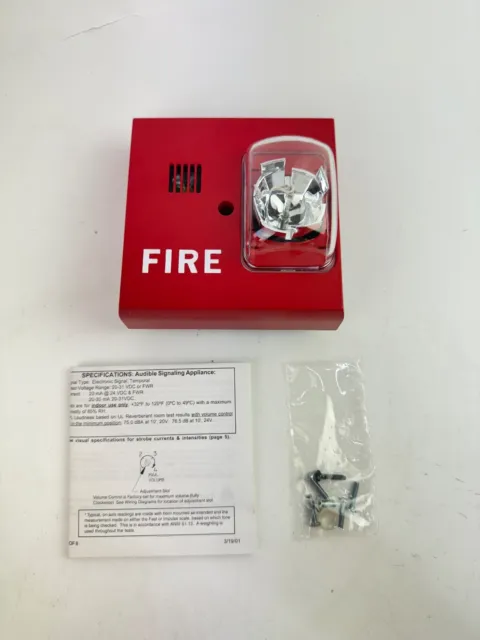 FARADAY/SIEMENS 6304-E FIRE Alarm Horn Strobe $31.95 - PicClick
