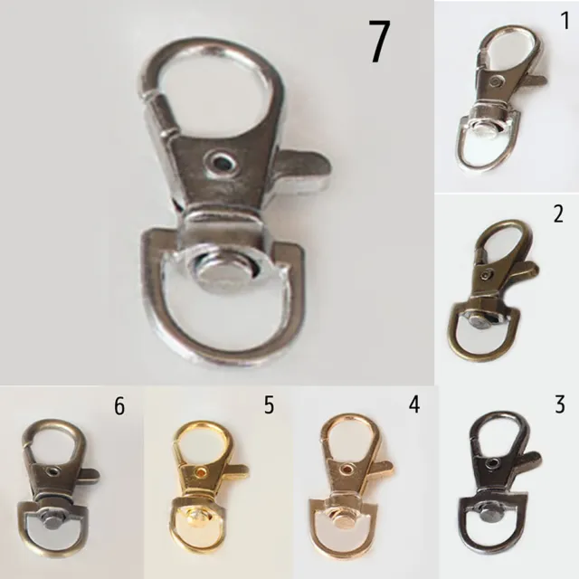  Cierre de mosquetón de metal plateado de 1.1 pulgadas, hebilla  de conexión, gancho para el bolso o accesorios de equipaje (paquete de 20)  : Arte y Manualidades