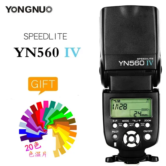 Flash Speedlite Yongnuo YN560 IV YN560IV para cámara Nikon Pentax Olympus Canon