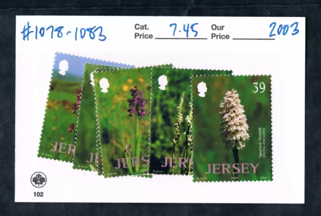 2/3 off $7.45 Scott Value - 2003 JERSEY GB UK Flowers Wildflowers MNH NH UMM
