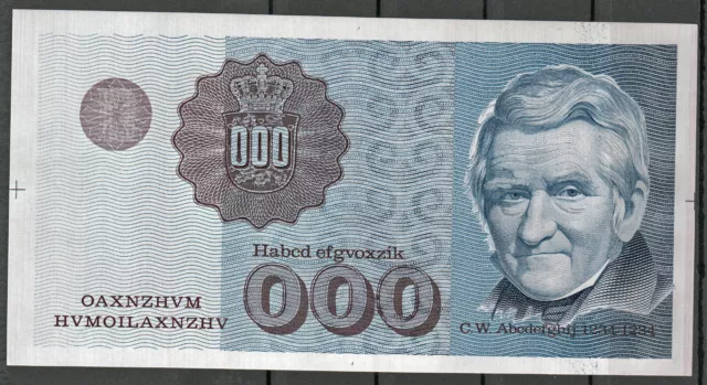 Probebanknote Specimen Dänemark 1993 Goebel